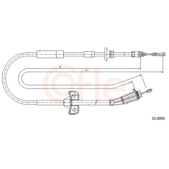 92.10.8065 - Cable, parking brake 