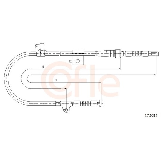 92.17.0216 - Cable, parking brake 