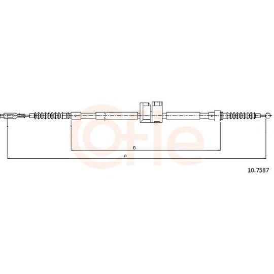 92.10.7587 - Cable, parking brake 