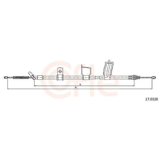 92.17.0328 - Cable, parking brake 