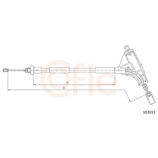 92.10.6211 - Cable, parking brake 