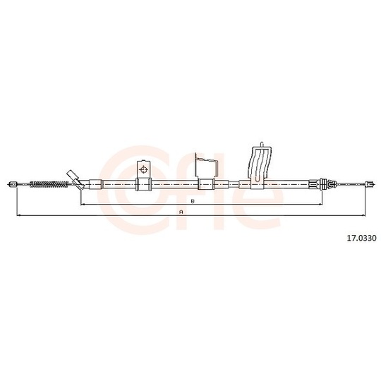 92.17.0330 - Cable, parking brake 