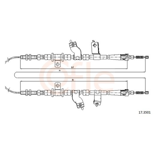 92.17.3501 - Cable, parking brake 