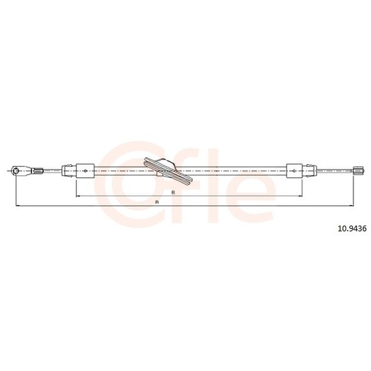 92.10.9436 - Cable, parking brake 