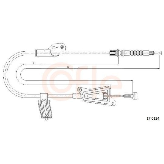 92.17.0124 - Cable, parking brake 