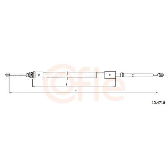 92.10.4716 - Cable, parking brake 