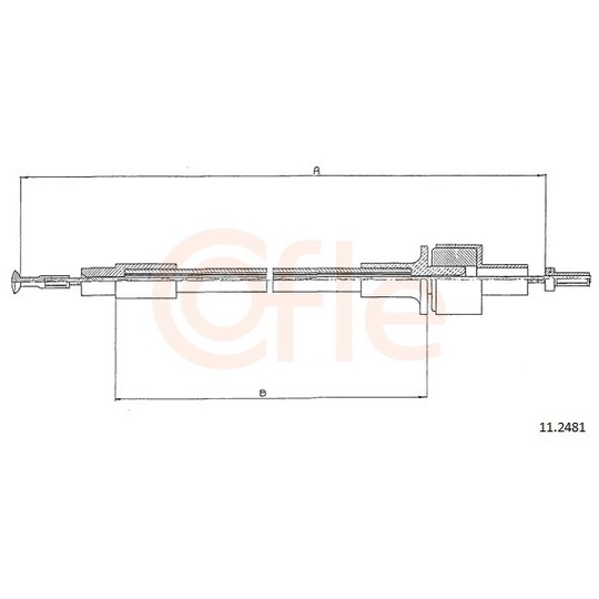 92.11.2481 - Clutch Cable 