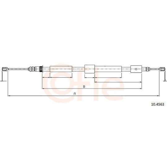 92.10.4563 - Cable, parking brake 