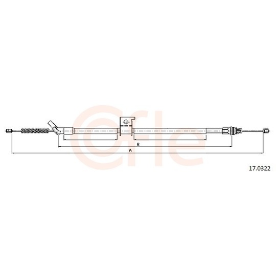 92.17.0322 - Cable, parking brake 