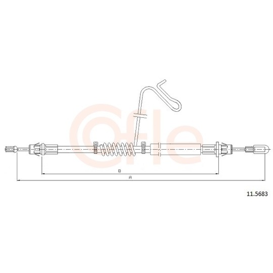 92.11.5683 - Cable, parking brake 