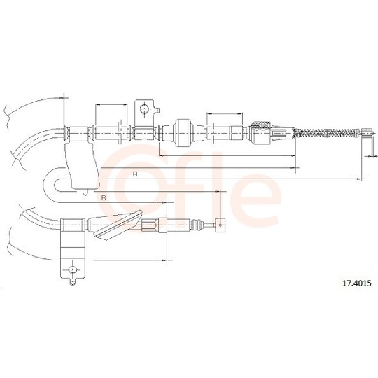 92.17.4015 - Cable, parking brake 