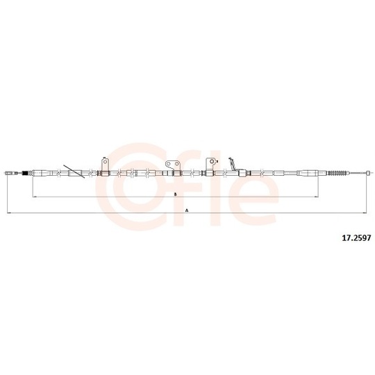 92.17.2597 - Cable, parking brake 