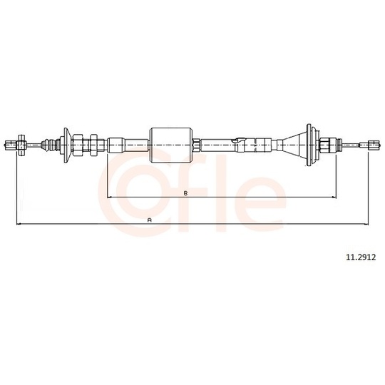 92.11.2912 - Clutch Cable 