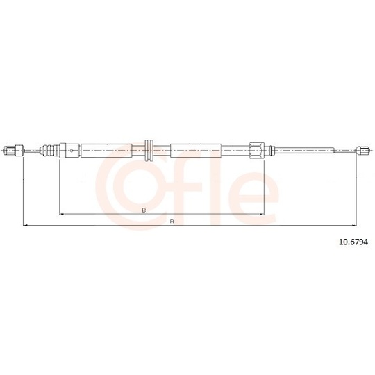 92.10.6794 - Cable, parking brake 