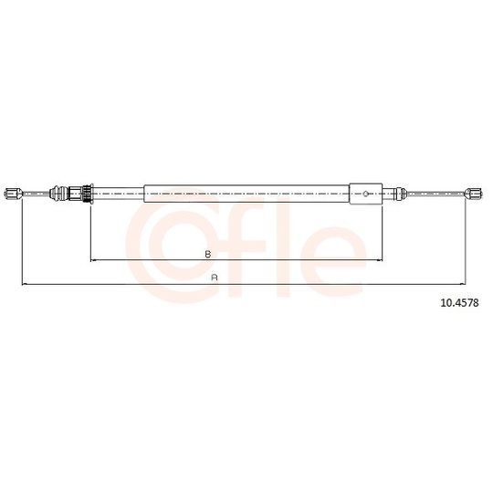 92.10.4578 - Cable, parking brake 