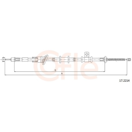 92.17.2214 - Cable, parking brake 