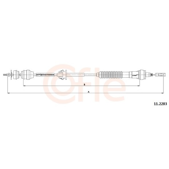 92.11.2283 - Clutch Cable 