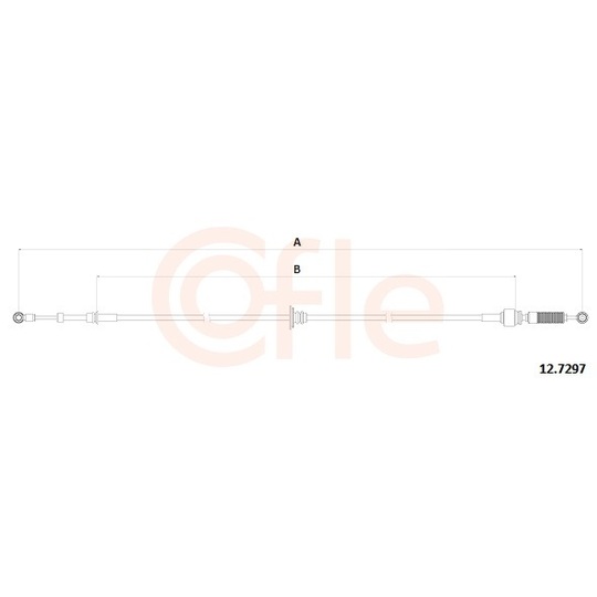 92.12.7297 - Cable, manual transmission 