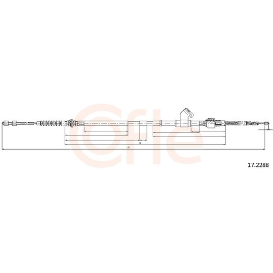 92.17.2288 - Cable, parking brake 