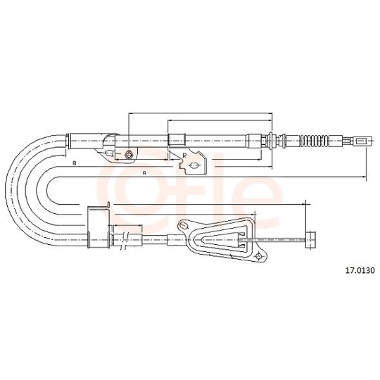 92.17.0130 - Cable, parking brake 