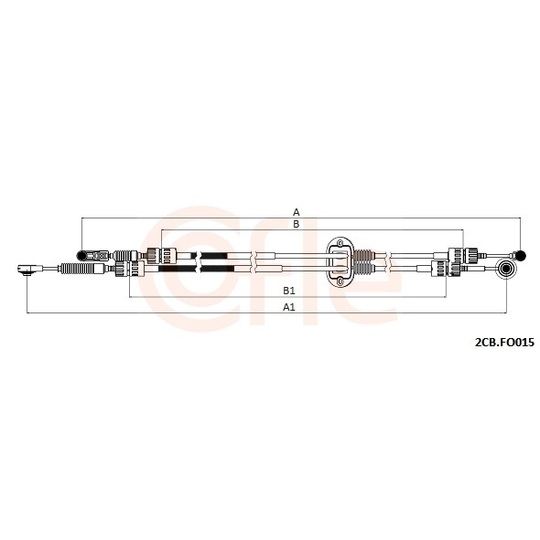 92.2CB.FO015 - Cable, manual transmission 