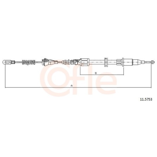 92.11.5753 - Cable, parking brake 