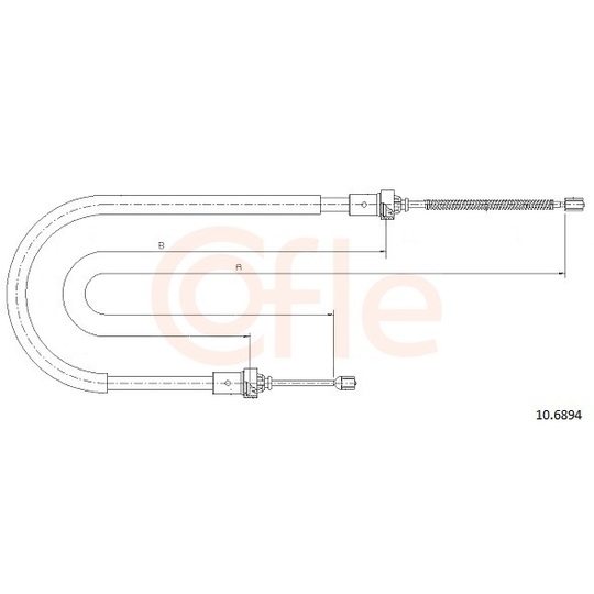 92.10.6894 - Cable, parking brake 