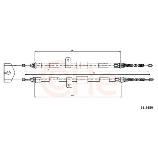 Cable, parking brake