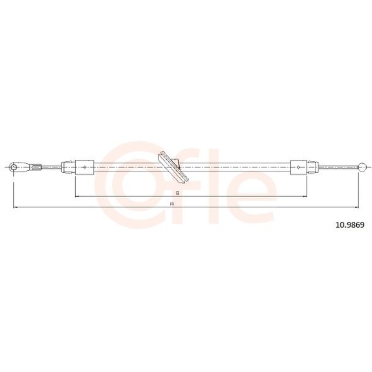 92.10.9869 - Cable, parking brake 