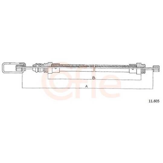 92.11.605 - Cable, parking brake 