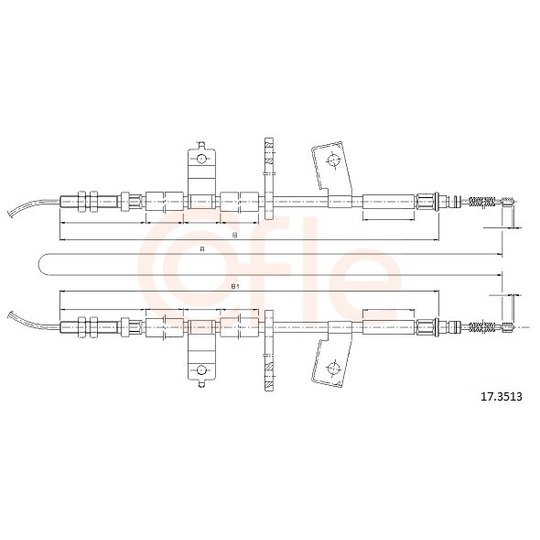 92.17.3513 - Cable, parking brake 