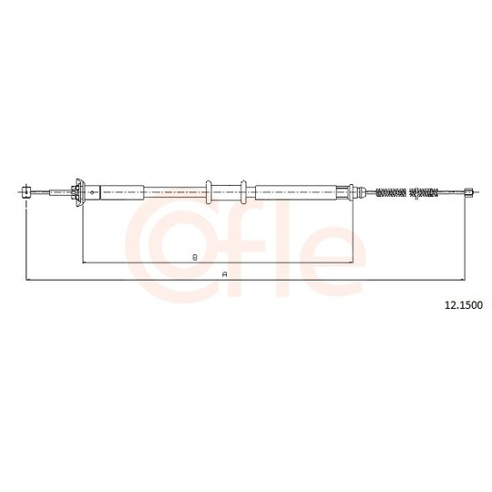 92.12.1500 - Cable, parking brake 