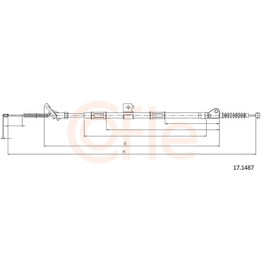 92.17.1487 - Cable, parking brake 