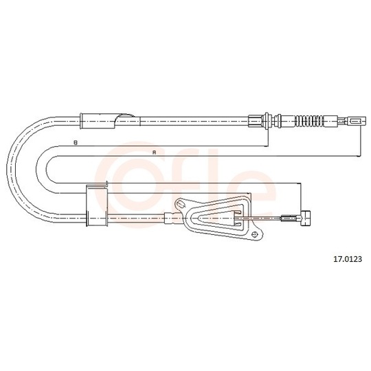 92.17.0123 - Cable, parking brake 