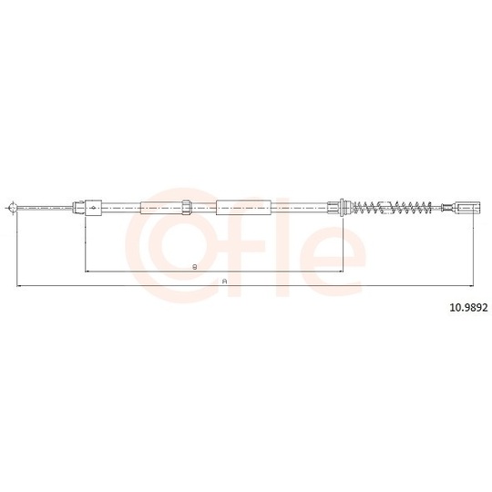 92.10.9892 - Cable, parking brake 