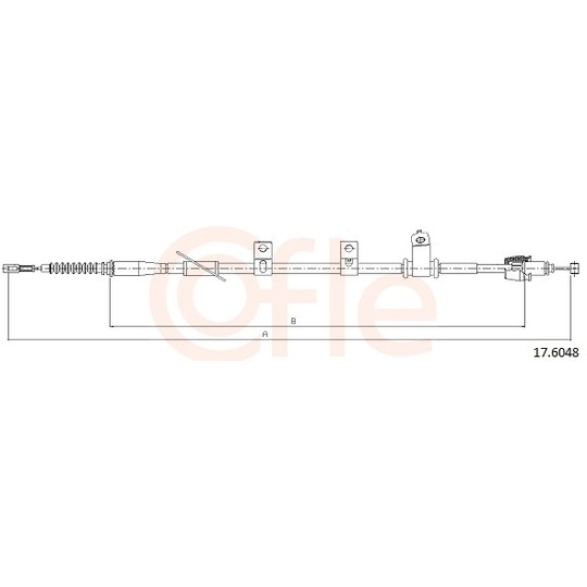 92.17.6048 - Cable, parking brake 