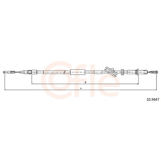 92.10.9447 - Cable, parking brake 