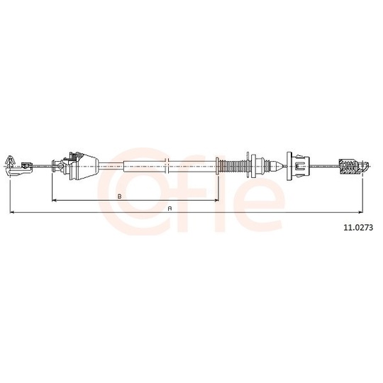 92.11.0273 - Accelerator Cable 