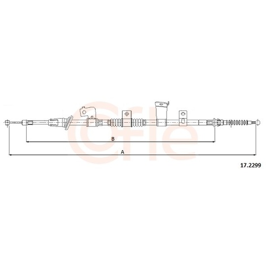 92.17.2299 - Cable, parking brake 