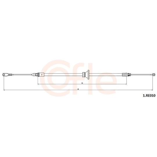 92.1.RE010 - Cable, parking brake 