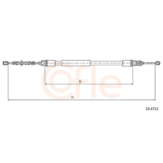 92.10.4712 - Cable, parking brake 