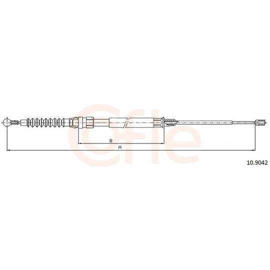 92.10.9042 - Cable, parking brake 