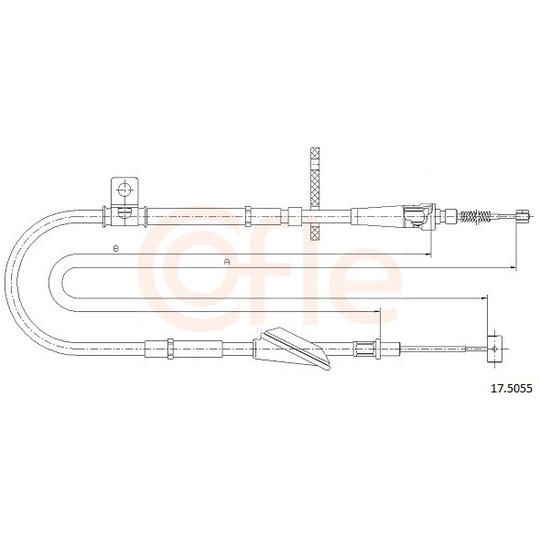 92.17.5055 - Cable, parking brake 