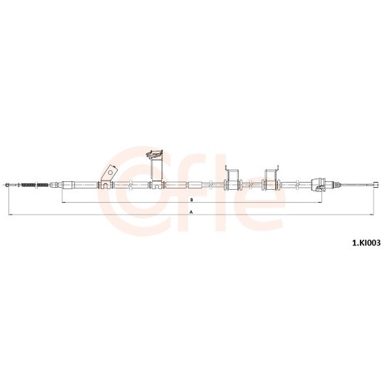 92.1.KI003 - Cable, parking brake 