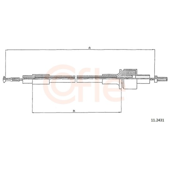 92.11.2431 - Clutch Cable 