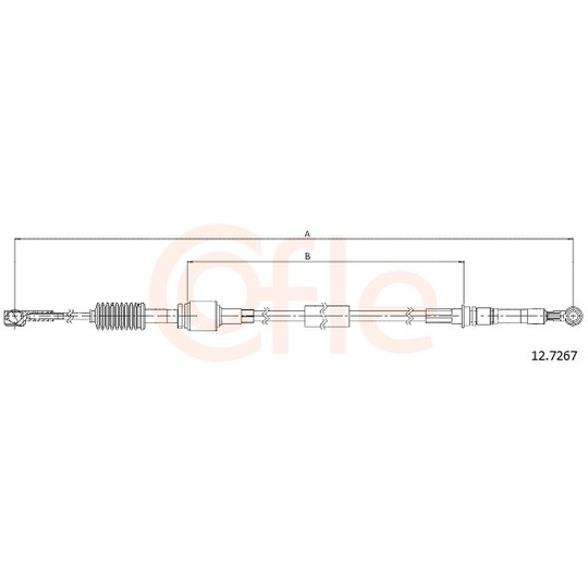 92.12.7267 - Cable, manual transmission 