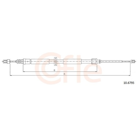 92.10.6795 - Cable, parking brake 