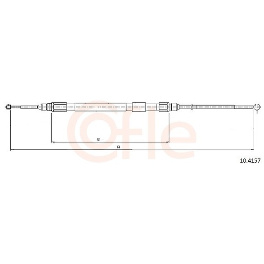 92.10.4157 - Cable, parking brake 