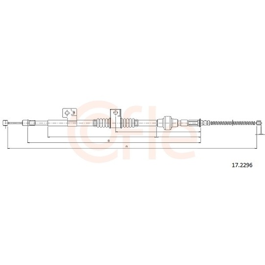 92.17.2296 - Cable, parking brake 