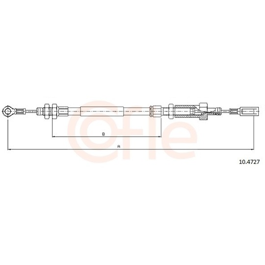 92.10.4727 - Cable, parking brake 